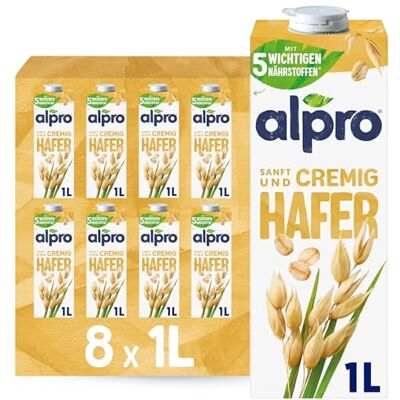 Alpro Haferdrink Original Natur Pflanzlicher Drink Vegan 8x1L Alpro Haferdrink Original Natur Pflanzlicher Drink Vegan 8x1L