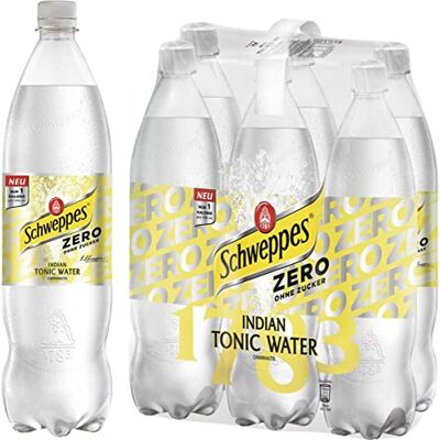 Schweppes Indian Tonic Water Zero EINWEG (6 x 1,25 l) Schweppes Indian Tonic Water Zero EINWEG (6 x 1,25 l)