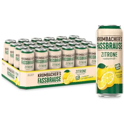 Krombacher ’s Fassbrause Zitrone naturtrüb Dose (24 x 0,5 l) Krombacher ’s Fassbrause Zitrone naturtrüb Dose (24 x 0,5 l)