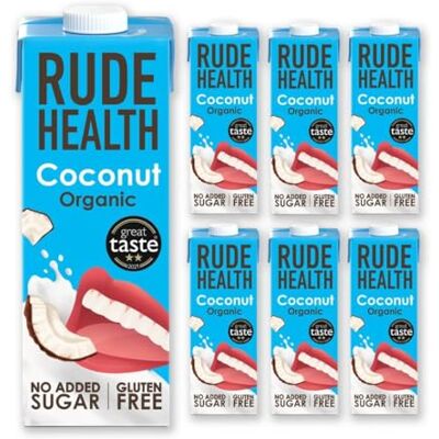 Rude Health Bio Kokosdrink, glutenfrei, vegan, ohne Zuckerzusatz, 6 x 1l Rude Health Bio Kokosdrink, glutenfrei, vegan, ohne Zuckerzusatz, 6 x 1l