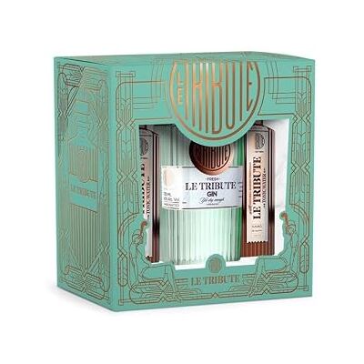 Le Tribute Gin Fresh Geschenkset 43% Vol. 700 ml inkl. 2× Tonic Water Le Tribute Gin Fresh Geschenkset 43% Vol. 700 ml inkl. 2× Tonic Water