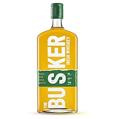 The Busker Triple Cask Triple Smooth (1 x 700 ml) – Irischer Whiskey mit hochwertigem Blend aus Single Pot Still, Single Grain & Single Malt Whiskey – Goldgelber Whiskey mit reichem Körper – 40 % Alk. The Busker Triple Cask Triple Smooth (1 x 700 ml) – Irischer Whiskey mit hochwertigem Blend aus Single Pot Still, Single Grain & Single Malt Whiskey – Goldgelber Whiskey mit reichem Körper – 40 % Alk.
