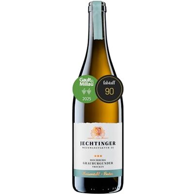 Jechtinger Weinmanufaktur eG Jechtinger Grauburgunder trocken Hochberg – SILBER 2025 AWC Vienna – BESTE LAGE Weißwein QbA trocken, elegant mit reifem Apfel, Honigmelone & weichem Abgang (1 x 0,75 l) Jechtinger Weinmanufaktur eG Jechtinger Grauburgunder trocken Hochberg – SILBER 2025 AWC Vienna – BESTE LAGE Weißwein QbA trocken, elegant mit reifem Apfel, Honigmelone & weichem Abgang (1 x 0,75 l)