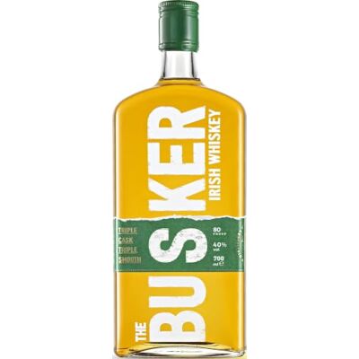 The Busker Triple Cask Triple Smooth (1 x 700 ml) – Irischer Whiskey mit hochwertigem Blend aus Single Pot Still, Single Grain & Single Malt Whiskey – Goldgelber Whiskey mit reichem Körper – 40 % Alk. The Busker Triple Cask Triple Smooth (1 x 700 ml) – Irischer Whiskey mit hochwertigem Blend aus Single Pot Still, Single Grain & Single Malt Whiskey – Goldgelber Whiskey mit reichem Körper – 40 % Alk.