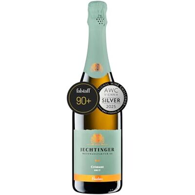 Jechtinger Weinmanufaktur eG Jechtinger Cremant Brut SILBER 2025 AWC Vienna Klassische Flaschengärung Winzer-Sekt trocken, frisch, lebhaft & feinperlig Anbaugebiet Kaiserstuhl (1 x 0,75 l) Jechtinger Weinmanufaktur eG Jechtinger Cremant Brut SILBER 2025 AWC Vienna Klassische Flaschengärung Winzer-Sekt trocken, frisch, lebhaft & feinperlig Anbaugebiet Kaiserstuhl (1 x 0,75 l)