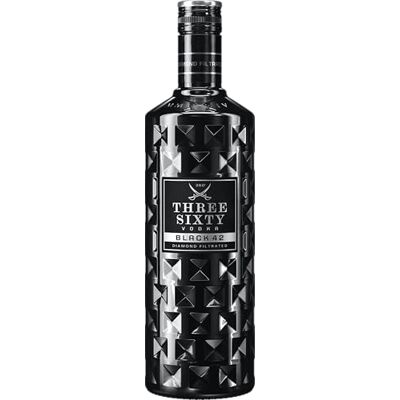 Three Sixty Vodka - Black 42 - 42% vol. - Vodka Three Sixty Vodka - Black 42 - 42% vol. - Vodka