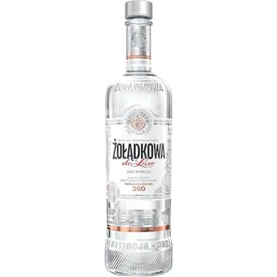 Zoladkowa de Luxe (1 x 700 ml), polnischer Wodka mit 200 Jahren Tradition, reiner und weicher Wodka mit 360 Mikrodestillationen, ideal pur oder als Cocktail, 37,5% Alk. Zoladkowa de Luxe (1 x 700 ml), polnischer Wodka mit 200 Jahren Tradition, reiner und weicher Wodka mit 360 Mikrodestillationen, ideal pur oder als Cocktail, 37,5% Alk.