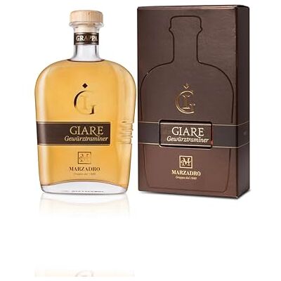 Marzadro Grappa Giare Gewürztraminer 0,7 ℓ in edler Geschenkverpackung Marzadro Grappa Giare Gewürztraminer 0,7 ℓ in edler Geschenkverpackung