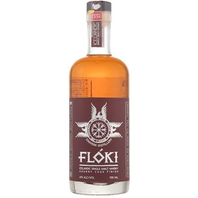 Flóki Icelandic 3 Years Old Single Malt Whisky – Sherry Cask Finish Isländischer Single Malt Handcrafted Schokolade-, Rosinen- & Kräuternoten 47% Vol. 700 ml Flóki Icelandic 3 Years Old Single Malt Whisky – Sherry Cask Finish Isländischer Single Malt Handcrafted Schokolade-, Rosinen- & Kräuternoten 47% Vol. 700 ml