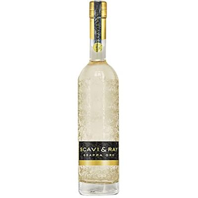 Scavi & Ray Grappa Oro Edelbrand 40% Vol. 0,7l Italienischer Tresterbrand aus erlesenen Trauben, mild mit Karamell-Aromen, traditioneller Grappa für Genießer und Digestif Scavi & Ray Grappa Oro Edelbrand 40% Vol. 0,7l Italienischer Tresterbrand aus erlesenen Trauben, mild mit Karamell-Aromen, traditioneller Grappa für Genießer und Digestif
