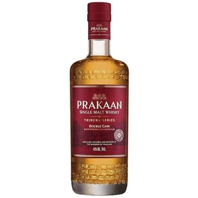 Prakaan Double Cask Thailand Single Malt Whisky Ex-Bourbon & Ex-Sherry gereift Schokolade, Trockenfrüchte & Vanille Komplex & vollmundig 43% Vol. 700 ml Prakaan Double Cask Thailand Single Malt Whisky Ex-Bourbon & Ex-Sherry gereift Schokolade, Trockenfrüchte & Vanille Komplex & vollmundig 43% Vol. 700 ml