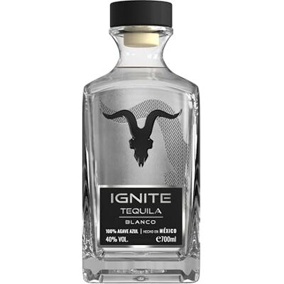 IGNITE Tequila Blanco 100% Blue Weber Agave klarer Premium-Tequila aus Mexiko 40% Vol. 700 ml Best of Class Platinum – SIP Awards 2023 IGNITE Tequila Blanco 100% Blue Weber Agave klarer Premium-Tequila aus Mexiko 40% Vol. 700 ml Best of Class Platinum – SIP Awards 2023