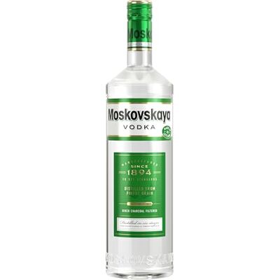 Moskovskaya Premium Vodka 38% vol. (1 x 1,0l) Kristallklarer Vodka aus reinem Quellwasser Moskovskaya Premium Vodka 38% vol. (1 x 1,0l) Kristallklarer Vodka aus reinem Quellwasser
