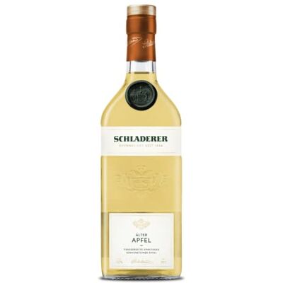 Schladerer Alter Apfel, edle Spirituose aus dem Schwarzwald Zusammenspiel von im Eichenfass gelagerten Calvados mit Gravensteiner Apfelbrand und unserem Obstwasser (1 x 0,7l) Schladerer Alter Apfel, edle Spirituose aus dem Schwarzwald Zusammenspiel von im Eichenfass gelagerten Calvados mit Gravensteiner Apfelbrand und unserem Obstwasser (1 x 0,7l)