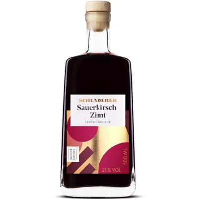 Schladerer Sauerkirsch-Zimt Liqueur 21% vol. aromatischer Frucht-Likör aus dem berühmten Sauer-Kirschwasser, reinem Kirschsaft und edlem Zimt fruchtig und natürlich (1 x 0,5l) Schladerer Sauerkirsch-Zimt Liqueur 21% vol. aromatischer Frucht-Likör aus dem berühmten Sauer-Kirschwasser, reinem Kirschsaft und edlem Zimt fruchtig und natürlich (1 x 0,5l)