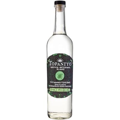 Topanito Mezcal Artesanal Blanco 100% Mague Tepeztate 49% Vol. 0,7l Topanito Mezcal Artesanal Blanco 100% Mague Tepeztate 49% Vol. 0,7l