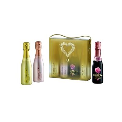 Bottega Sparkling Wines 4 x 200ml mit Etui 2 Gold Prosecco DOC & 1 Rose Gold & 1 Petalo Moscato Bottega Sparkling Wines 4 x 200ml mit Etui 2 Gold Prosecco DOC & 1 Rose Gold & 1 Petalo Moscato