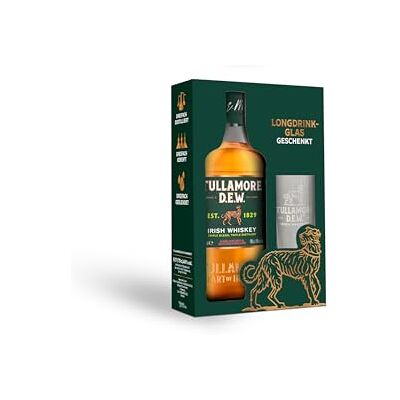 Tullamore Dew Irish Whiskey – mild & ausgewogen – limitiertes Geschenkset mit Longdrinkglas – perfekt für den erfrischenden Lemon & Lime Drink – 40% vol. 0,7 l Tullamore Dew Irish Whiskey – mild & ausgewogen – limitiertes Geschenkset mit Longdrinkglas – perfekt für den erfrischenden Lemon & Lime Drink – 40% vol. 0,7 l