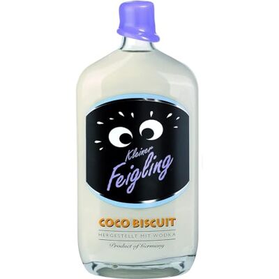 Kleiner Feigling Coco Biscuit, Kokos-Vodka, 15 % Vol., 3 L Cremiger Kokosgeschmack mit feiner Biskuit-Note, Natürliche Zutaten, Deutscher Wodka, Ideal als Party-Shot Kleiner Feigling Coco Biscuit, Kokos-Vodka, 15 % Vol., 3 L Cremiger Kokosgeschmack mit feiner Biskuit-Note, Natürliche Zutaten, Deutscher Wodka, Ideal als Party-Shot