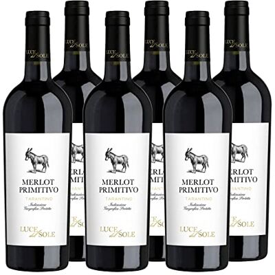 Luce del Sole Merlot-Primitivo Tarantino IGT "" Rotwein Apulien halbtrocken (6 x 0.75l) Luce del Sole Merlot-Primitivo Tarantino IGT "" Rotwein Apulien halbtrocken (6 x 0.75l)