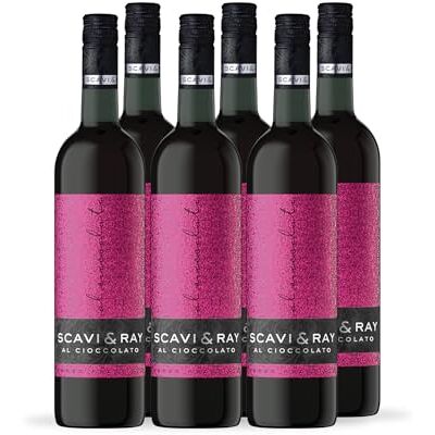Scavi & Ray Al Cioccolato aromatisierter Rotwein 10% Vol. süß, 6x0,75l Aromatisierter Wein aus Italien, fruchtig-intensiv mit Schokoladen-Note, kalt und heiß genießbar, ideal für gemütliche Abende Scavi & Ray Al Cioccolato aromatisierter Rotwein 10% Vol. süß, 6x0,75l Aromatisierter Wein aus Italien, fruchtig-intensiv mit Schokoladen-Note, kalt und heiß genießbar, ideal für gemütliche Abende