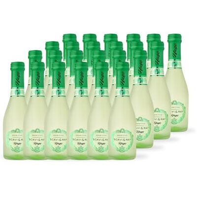 Scavi & Ray Hugo Aperitivo Piccolo 5,5% Vol. 24x0,2l Mediterraner Prosecco Cocktail mit Holunderblüte und Minze, erfrischend süß und spritzig, ideal für unterwegs und Momente Scavi & Ray Hugo Aperitivo Piccolo 5,5% Vol. 24x0,2l Mediterraner Prosecco Cocktail mit Holunderblüte und Minze, erfrischend süß und spritzig, ideal für unterwegs und Momente