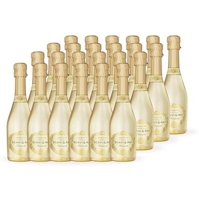 Scavi & Ray Moscato Frizzante Piccolo 8,5% Vol. lieblich, 24x0,2l Lieblicher Perlwein aus Italien mit Pfirsich-Note und fruchtigen Aromen, perfekter Aperitif in kleinen Flaschen für unterwegs Scavi & Ray Moscato Frizzante Piccolo 8,5% Vol. lieblich, 24x0,2l Lieblicher Perlwein aus Italien mit Pfirsich-Note und fruchtigen Aromen, perfekter Aperitif in kleinen Flaschen für unterwegs