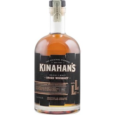 Kinahan's Kasc L.L. Irish Whiskey Gereift in Hybrid-Fässern aus 5 Holzsorten Noten von Tropischen Früchten, Feigen & Espresso Sanft & Komplex 40% Vol. 700 ml Kinahan's Kasc L.L. Irish Whiskey Gereift in Hybrid-Fässern aus 5 Holzsorten Noten von Tropischen Früchten, Feigen & Espresso Sanft & Komplex 40% Vol. 700 ml