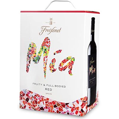 Freixenet Mia Tinto Bag-in-Box (1 x 3,0 l) Spanischer Rotwein in Großpackung; halbtrocken; geschmeidig und ausbalanciert; vollmundig-fruchtig; zu mediterranen Gerichten wie Tapas Freixenet Mia Tinto Bag-in-Box (1 x 3,0 l) Spanischer Rotwein in Großpackung; halbtrocken; geschmeidig und ausbalanciert; vollmundig-fruchtig; zu mediterranen Gerichten wie Tapas