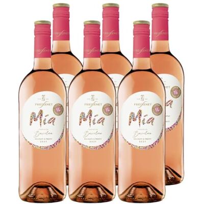 Freixenet Mia Rosado Roséwein halbtrocken (6 x 1 l) – Spanischer Sommerwein mit Aromen von Erdbeere & Himbeere – Fruchtig-frisch & lebendig – Ideal als Aperitif oder auf Eis serviert Freixenet Mia Rosado Roséwein halbtrocken (6 x 1 l) – Spanischer Sommerwein mit Aromen von Erdbeere & Himbeere – Fruchtig-frisch & lebendig – Ideal als Aperitif oder auf Eis serviert