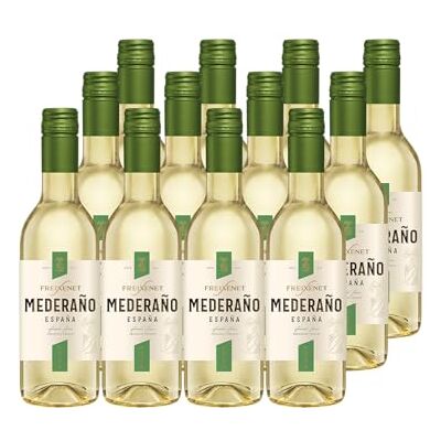 Freixenet Mederaño Blanco (12 x 0,25 l) Fruchtiger, halbtrockener spanischer Weißwein in praktischer Kleinflasche, pikante Säure, perfekter Begleiter zu Fisch und Paella Freixenet Mederaño Blanco (12 x 0,25 l) Fruchtiger, halbtrockener spanischer Weißwein in praktischer Kleinflasche, pikante Säure, perfekter Begleiter zu Fisch und Paella