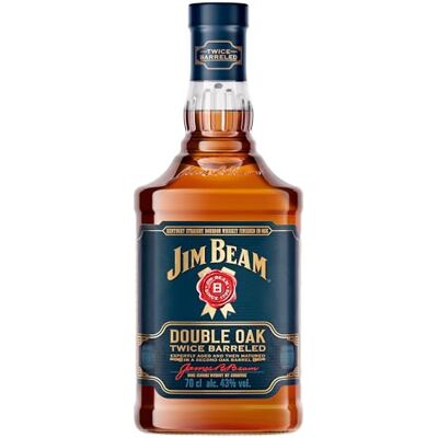 Beam Double Oak Twice Barreled Bourbon Whiskey zweifach gereift in ausgeflammten Weißeichenfässern 43% Vol. 700ml Beam Double Oak Twice Barreled Bourbon Whiskey zweifach gereift in ausgeflammten Weißeichenfässern 43% Vol. 700ml