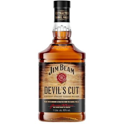 Beam Devil's Cut Kentucky Straight Bourbon Whiskey robuster Geschmack mit intensiven Eichen- und Vanillenoten 45% Vol. 1l Beam Devil's Cut Kentucky Straight Bourbon Whiskey robuster Geschmack mit intensiven Eichen- und Vanillenoten 45% Vol. 1l