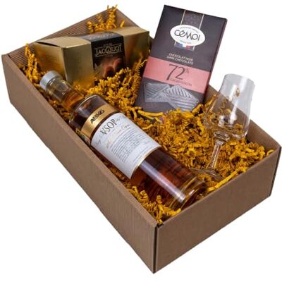 The Wine Guys Geschenkset Cognac Genuss ABK6 und French Dunkel Schokolade Trüffel Schön Geschenk Satz, 1.5 kg The Wine Guys Geschenkset Cognac Genuss ABK6 und French Dunkel Schokolade Trüffel Schön Geschenk Satz, 1.5 kg