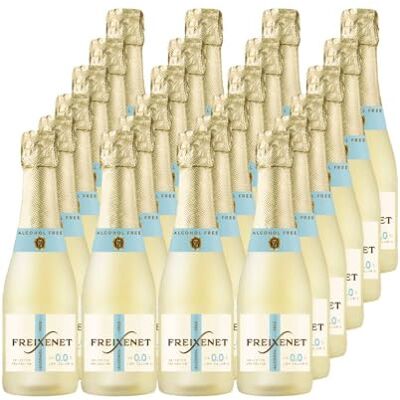 Freixenet Alkoholfrei 0,0% vol. (24 x 0,2 l) alkoholfreie und kalorienreduzierte Alternative zu Sekt, Cava und Champagner (Low-Calorie und vegan) Freixenet Alkoholfrei 0,0% vol. (24 x 0,2 l) alkoholfreie und kalorienreduzierte Alternative zu Sekt, Cava und Champagner (Low-Calorie und vegan)