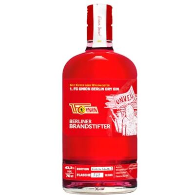 Berliner Brandstifter 1. FC Union Berlin Dry Gin, 1 x 700ml Berliner Brandstifter 1. FC Union Berlin Dry Gin, 1 x 700ml