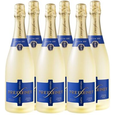 Freixenet Carta Extra Dry (6 x 0,75 l) – Extra trockener Premium Sparkling Wine aus Spanien mit Mirabellen- und Zitrusnoten, hervorragend zu Käse, Desserts oder als Aperitif Freixenet Carta Extra Dry (6 x 0,75 l) – Extra trockener Premium Sparkling Wine aus Spanien mit Mirabellen- und Zitrusnoten, hervorragend zu Käse, Desserts oder als Aperitif
