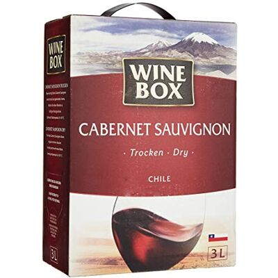 WINE BOX Cabernet Sauvignon Chile trocken Bag-in-Box (1 x 3 l) 3 l (1er Pack) WINE BOX Cabernet Sauvignon Chile trocken Bag-in-Box (1 x 3 l) 3 l (1er Pack)