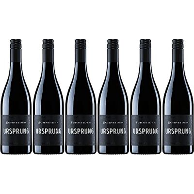 Markus Schneider Ursprung Rotwein trocken Pfalz Cuvee aus Cabernet Sauvignon, Merlot & Portugieser Schneider Rotwein 6 x 0,75 l Markus Schneider Ursprung Rotwein trocken Pfalz Cuvee aus Cabernet Sauvignon, Merlot & Portugieser Schneider Rotwein 6 x 0,75 l