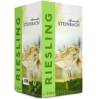 Alexander Steinbach Riesling Weisswein aus Deutschland Bag-in-Box, 10 l (1 x 10 L) Alexander Steinbach Riesling Weisswein aus Deutschland Bag-in-Box, 10 l (1 x 10 L)