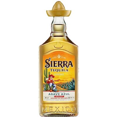 Sierra Tequila Reposado (1 x 700 ml) – das Original mit Sombrero aus Mexico – Reposado Tequila mit zarten Noten von Vanille und Karamell – ideal als Shot mit Zimt & Orange – 38 % Alk. Sierra Tequila Reposado (1 x 700 ml) – das Original mit Sombrero aus Mexico – Reposado Tequila mit zarten Noten von Vanille und Karamell – ideal als Shot mit Zimt & Orange – 38 % Alk.
