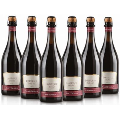Sant'Orsola Lambrusco Emilia Igt Frizzante Rotwein Schaumwein 6 Flaschen Nv Trocken (6 X 0.75 L) Sant'Orsola Lambrusco Emilia Igt Frizzante Rotwein Schaumwein 6 Flaschen Nv Trocken (6 X 0.75 L)