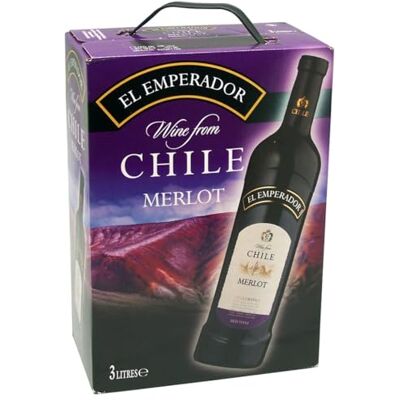 EL EMPERADOR Rotwein, Merlot aus Chile Bag-in-Box (1 x 3 l) EL EMPERADOR Rotwein, Merlot aus Chile Bag-in-Box (1 x 3 l)