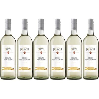 Lorch Riesling Gewürztraminer feinherb Qualitätswein Pfalz Feinherb (6 x 1l) Lorch Riesling Gewürztraminer feinherb Qualitätswein Pfalz Feinherb (6 x 1l)