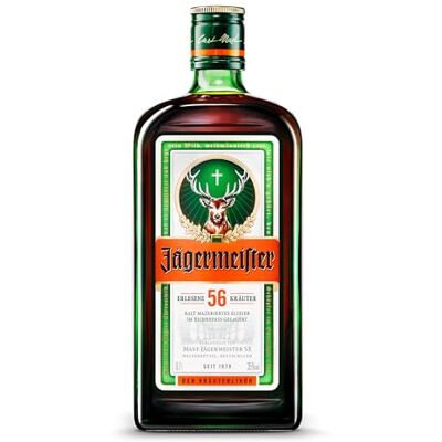 Jägermeister – 1 x 0,7l Premium Kräuterlikör 35% Vol. – 56 erlesene Kräuter – Kalt mazeriertes Elixier – Im Eichenfass gelagert – Das Original aus Wolfenbüttel Jägermeister – 1 x 0,7l Premium Kräuterlikör 35% Vol. – 56 erlesene Kräuter – Kalt mazeriertes Elixier – Im Eichenfass gelagert – Das Original aus Wolfenbüttel