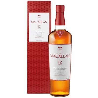 Macallan 12 Jahre, Sherry Oak, Single Malt Scotch Whisky, mit Geschenkverpackung, Noten von Trockenfrüchten, Gewürzen und Eiche, 40% Vol, 700ml Einzelflasche Macallan 12 Jahre, Sherry Oak, Single Malt Scotch Whisky, mit Geschenkverpackung, Noten von Trockenfrüchten, Gewürzen und Eiche, 40% Vol, 700ml Einzelflasche