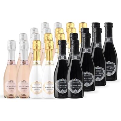 Scavi & Ray Piccolo Mix Set Perl- & Schaumwein 3 Sorten 24x0,2l Mix aus Ice Prestige Spumante, DOC Frizzante und DOC Rosé Spumante aus Italien, prickelnder Genuss für jede Gelegenheit Scavi & Ray Piccolo Mix Set Perl- & Schaumwein 3 Sorten 24x0,2l Mix aus Ice Prestige Spumante, DOC Frizzante und DOC Rosé Spumante aus Italien, prickelnder Genuss für jede Gelegenheit