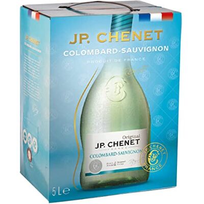 J.P. Chenet JP Chenet Original Colombard Sauvignon Weißwein aus Gascogne, Frankreich Großpackungen Wein Bag in Box 5l (1 x 5 L) J.P. Chenet JP Chenet Original Colombard Sauvignon Weißwein aus Gascogne, Frankreich Großpackungen Wein Bag in Box 5l (1 x 5 L)