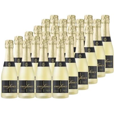 Freixenet Carta Dry (24 x 0,2 l) – Trockener Sparkling Wine aus Spanien mit Mirabellen-, Zitrus- und Blumennuancen, aus Macabeo und Chardonnay – Als Aperitif für unterwegs oder als Mini-Geschenk Freixenet Carta Dry (24 x 0,2 l) – Trockener Sparkling Wine aus Spanien mit Mirabellen-, Zitrus- und Blumennuancen, aus Macabeo und Chardonnay – Als Aperitif für unterwegs oder als Mini-Geschenk