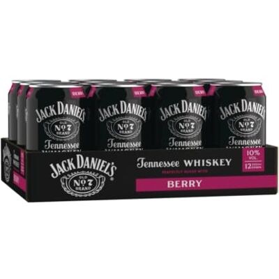 JACKDANIEL'S Jack Daniel's Jack & Berry Tennessee Whiskey 12x 0,33l Dose-10% Vol. 12er-Pack für Partys; Whiskey & Beerenlimonade; Whiskey-Noten treffen auf bitter-süße Beerenlimonade JACKDANIEL'S Jack Daniel's Jack & Berry Tennessee Whiskey 12x 0,33l Dose-10% Vol. 12er-Pack für Partys; Whiskey & Beerenlimonade; Whiskey-Noten treffen auf bitter-süße Beerenlimonade